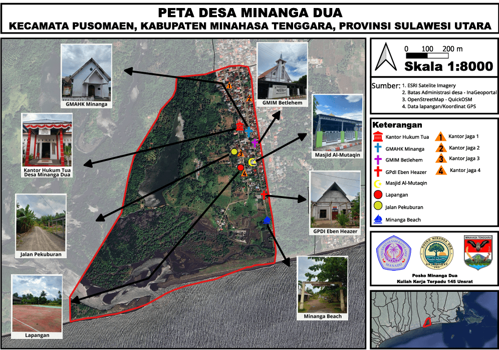 Peta Desa Minanga Dua